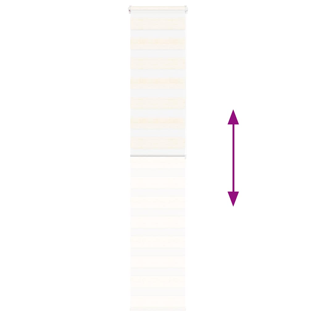 Doppelrollo Marmorbeige 45x200 cm Stoffbreite 40,9 cm Polyester