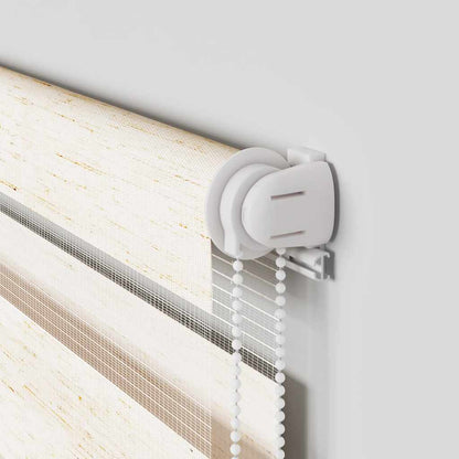 Doppelrollo Marmorbeige 45x200 cm Stoffbreite 40,9 cm Polyester