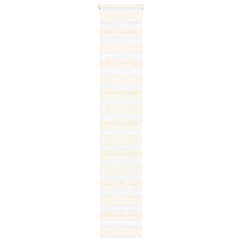 vidaXL Doppelrollo Marmorbeige 50x200 cm Stoffbreite 45,9 cm Polyester