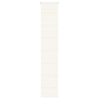 vidaXL Doppelrollo Marmorbeige 50x200 cm Stoffbreite 45,9 cm Polyester