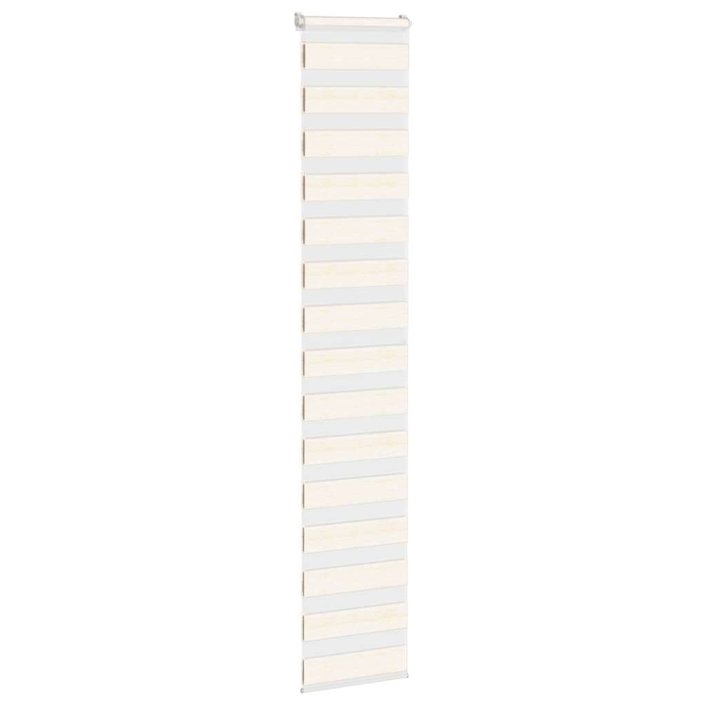 vidaXL Doppelrollo Marmorbeige 50x200 cm Stoffbreite 45,9 cm Polyester