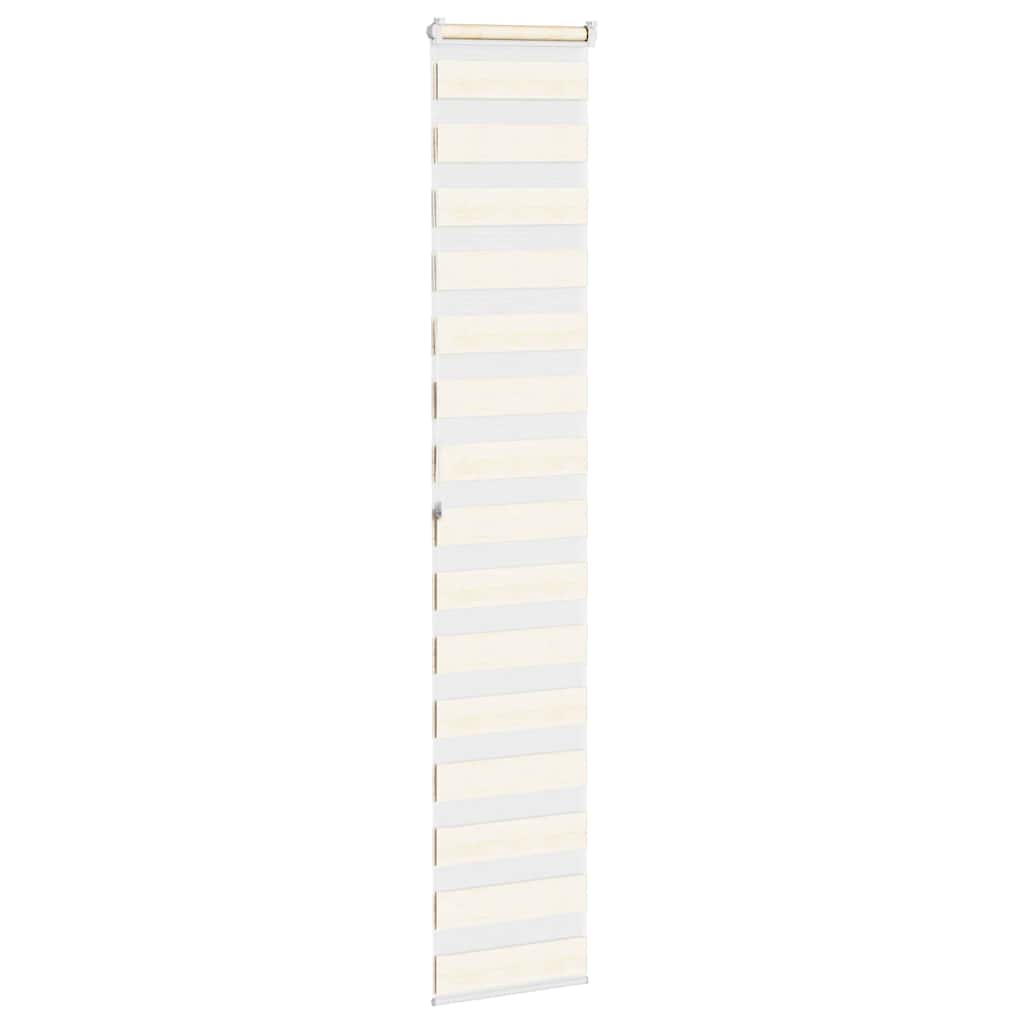 vidaXL Doppelrollo Marmorbeige 50x200 cm Stoffbreite 45,9 cm Polyester