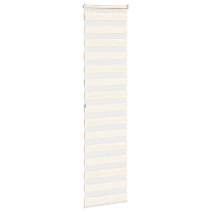 vidaXL Doppelrollo Marmorbeige 65x200 cm Stoffbreite 60,9 cm Polyester