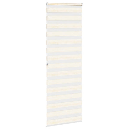 vidaXL Doppelrollo Marmorbeige 70x200 cm Stoffbreite 65,9 cm Polyester