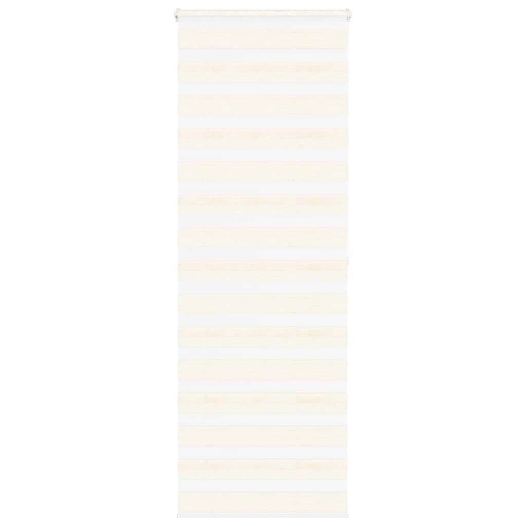 vidaXL Doppelrollo Marmorbeige 75x200 cm Stoffbreite 70,9 cm Polyester