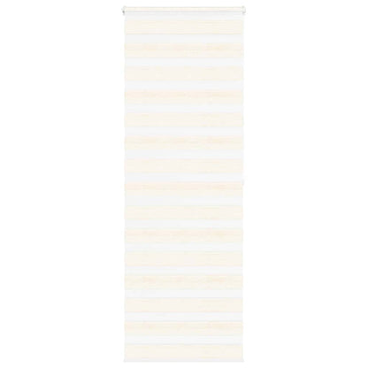 vidaXL Doppelrollo Marmorbeige 75x200 cm Stoffbreite 70,9 cm Polyester