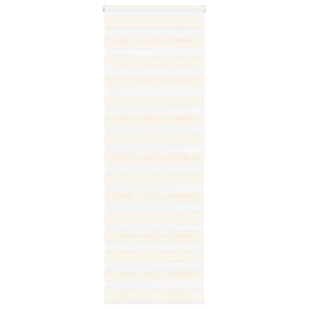 vidaXL Doppelrollo Marmorbeige 80x200 cm Stoffbreite 75,9 cm Polyester