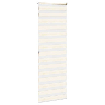 vidaXL Doppelrollo Marmorbeige 90x200 cm Stoffbreite 85,9 cm Polyester