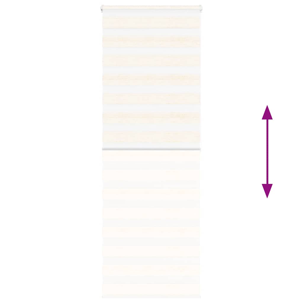 Doppelrollo Marmorbeige 90x200 cm Stoffbreite 85,9 cm Polyester