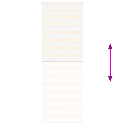 Doppelrollo Marmorbeige 90x200 cm Stoffbreite 85,9 cm Polyester