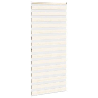 vidaXL Doppelrollo Marmorbeige 95x200 cm Stoffbreite 90,9 cm Polyester