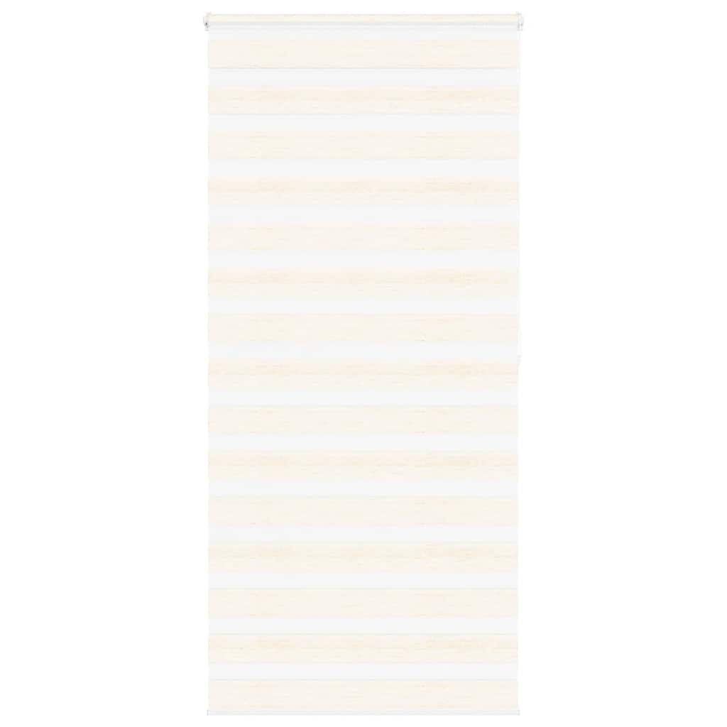 vidaXL Doppelrollo Marmorbeige 100x200 cm Stoffbreite 95,9 cm Polyester