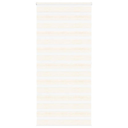 vidaXL Doppelrollo Marmorbeige 100x200 cm Stoffbreite 95,9 cm Polyester