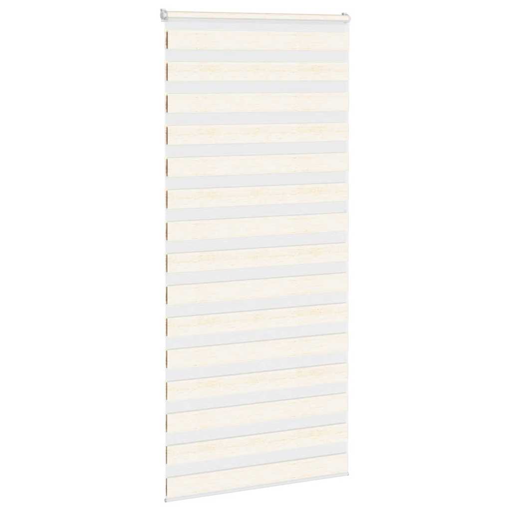 vidaXL Doppelrollo Marmorbeige 100x200 cm Stoffbreite 95,9 cm Polyester