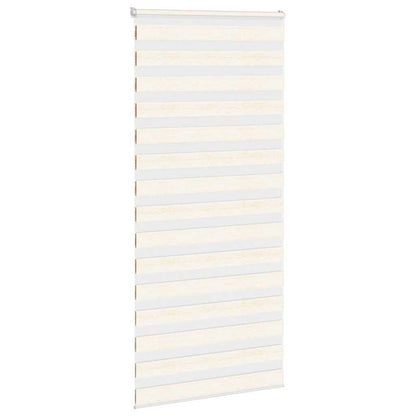 vidaXL Doppelrollo Marmorbeige 100x200 cm Stoffbreite 95,9 cm Polyester