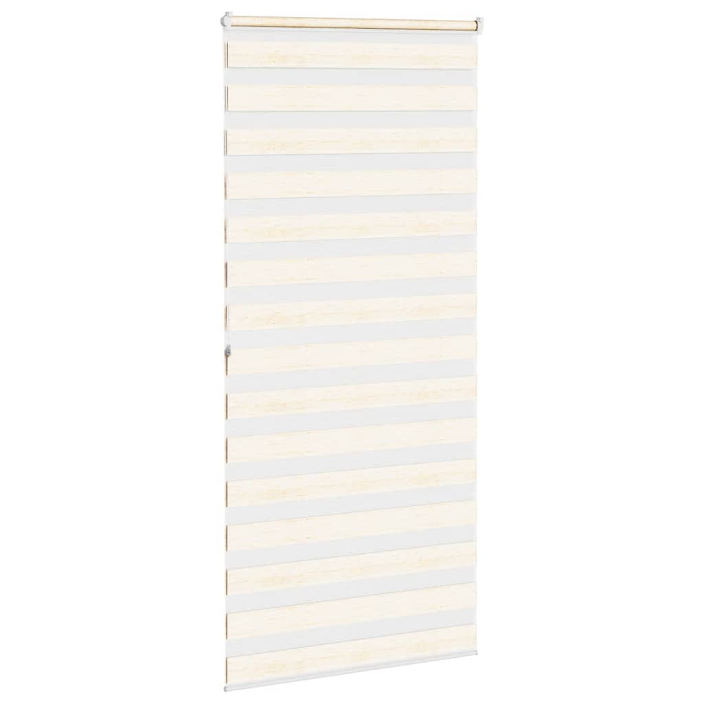 vidaXL Doppelrollo Marmorbeige 105x200cm Stoffbreite 100,9 cm Polyester