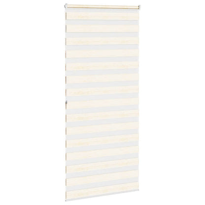 vidaXL Doppelrollo Marmorbeige 105x200cm Stoffbreite 100,9 cm Polyester