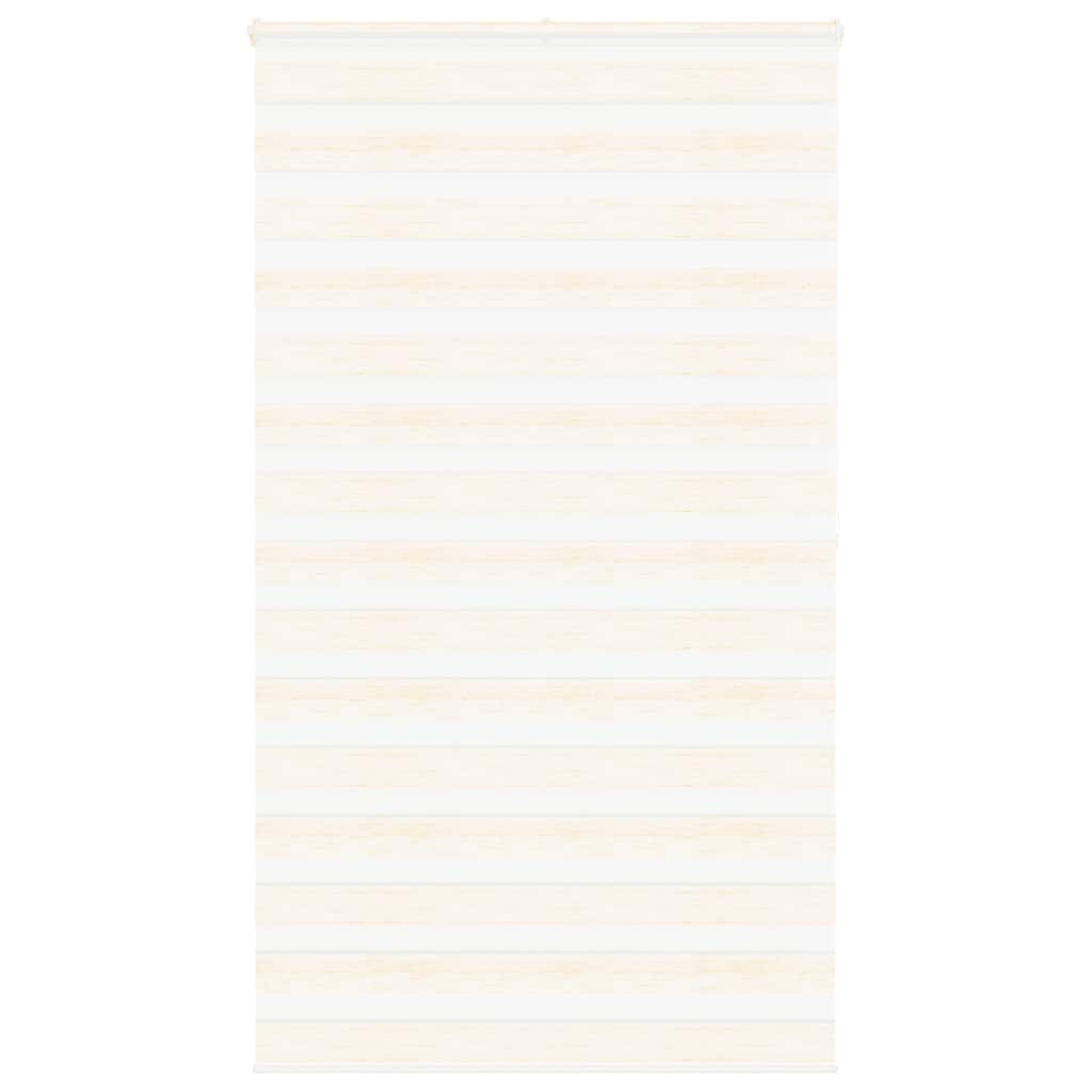 vidaXL Doppelrollo Marmorbeige 130x200cm Stoffbreite 125,9 cm Polyester