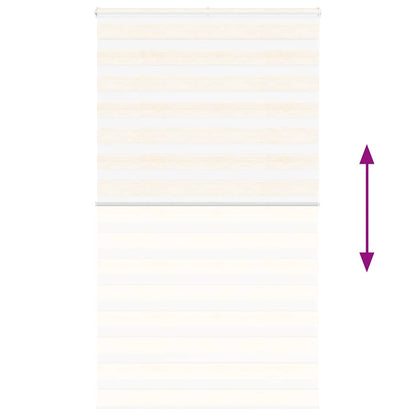 vidaXL Doppelrollo Marmorbeige 130x200cm Stoffbreite 125,9 cm Polyester