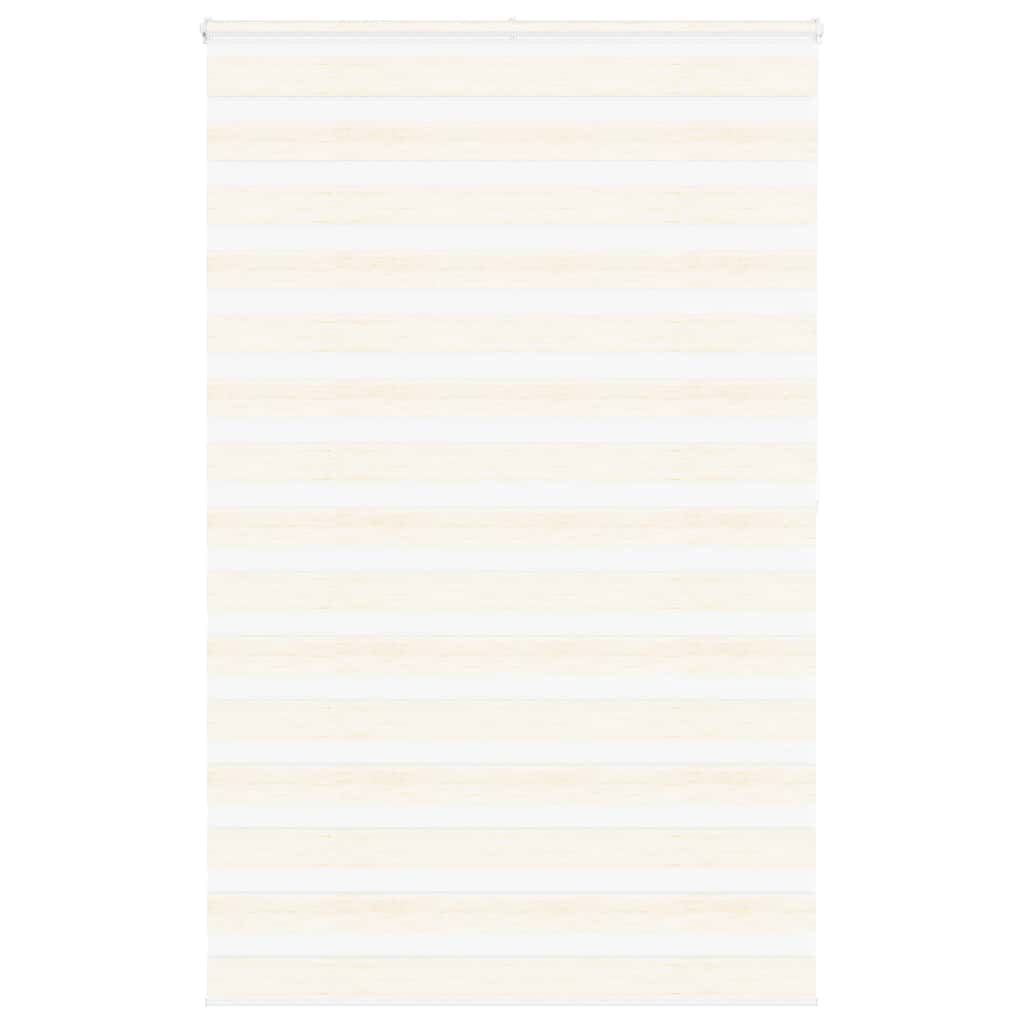 vidaXL Doppelrollo Marmorbeige 140x200cm Stoffbreite 135,9 cm Polyester