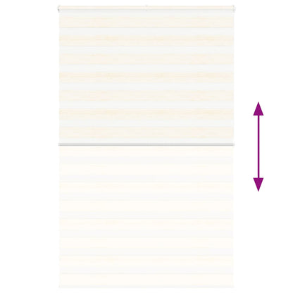 vidaXL Doppelrollo Marmorbeige 140x200cm Stoffbreite 135,9 cm Polyester