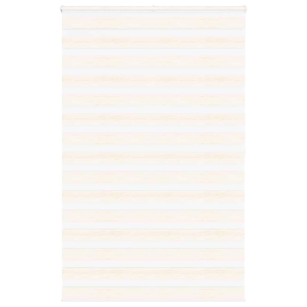 vidaXL Doppelrollo Marmorbeige 145x200cm Stoffbreite 140,9 cm Polyester