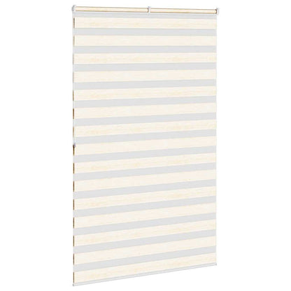 vidaXL Doppelrollo Marmorbeige 145x200cm Stoffbreite 140,9 cm Polyester
