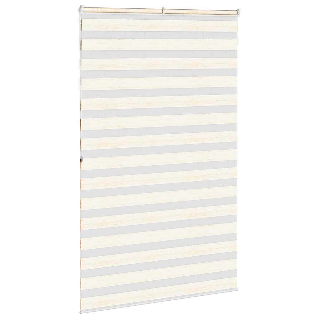 vidaXL Doppelrollo Marmorbeige 150x200cm Stoffbreite 145,9 cm Polyester