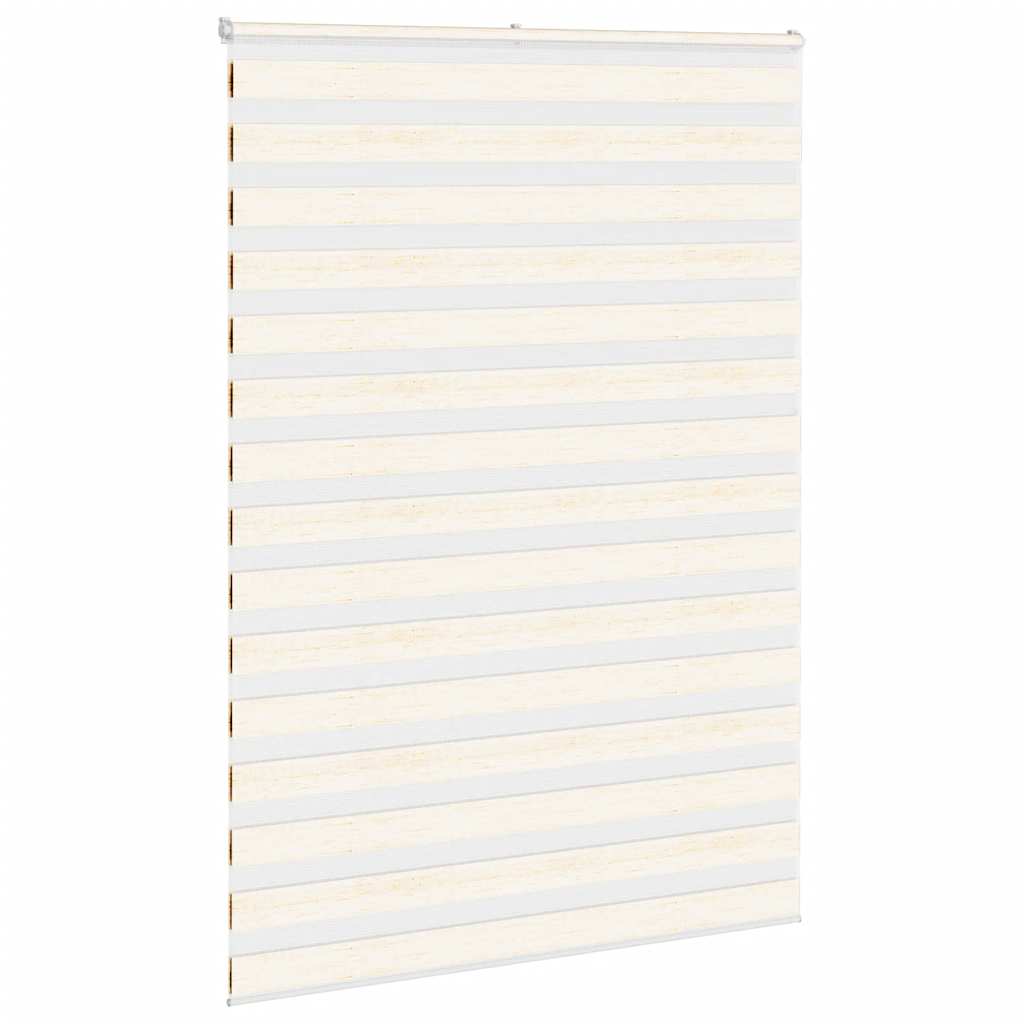 vidaXL Doppelrollo Marmorbeige 165x200cm Stoffbreite 160,9 cm Polyester