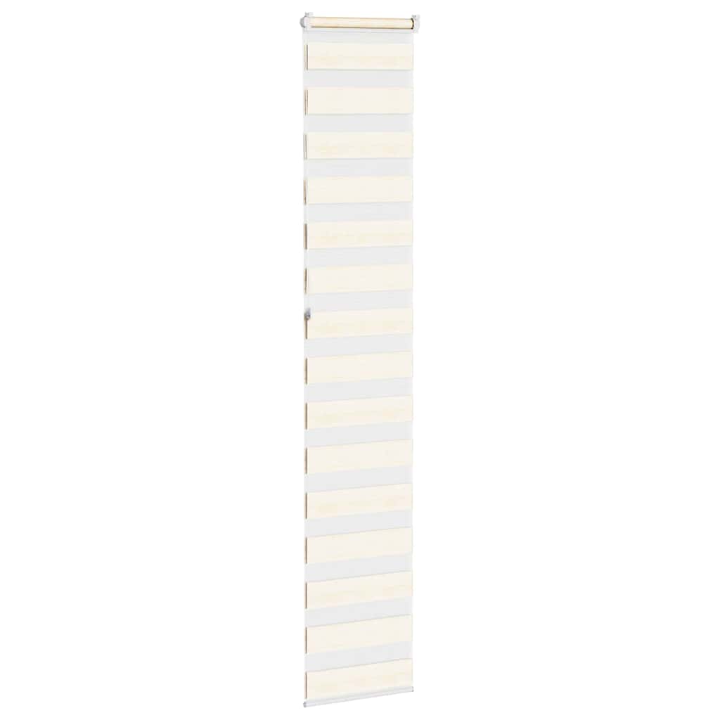 vidaXL Doppelrollo Marmorbeige 40x230 cm Stoffbreite 35,9 cm Polyester
