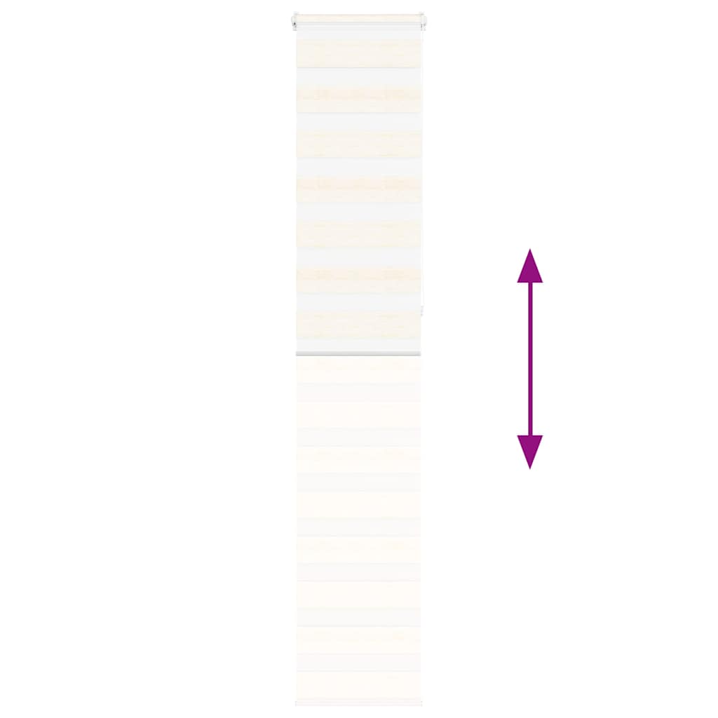 Doppelrollo Marmorbeige 40x230 cm Stoffbreite 35,9 cm Polyester