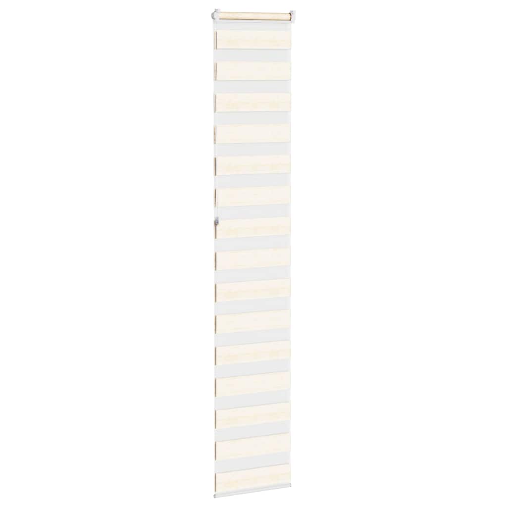 vidaXL Doppelrollo Marmorbeige 50x230 cm Stoffbreite 45,9 cm Polyester