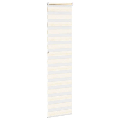vidaXL Doppelrollo Marmorbeige 55x230 cm Stoffbreite 50,9 cm Polyester