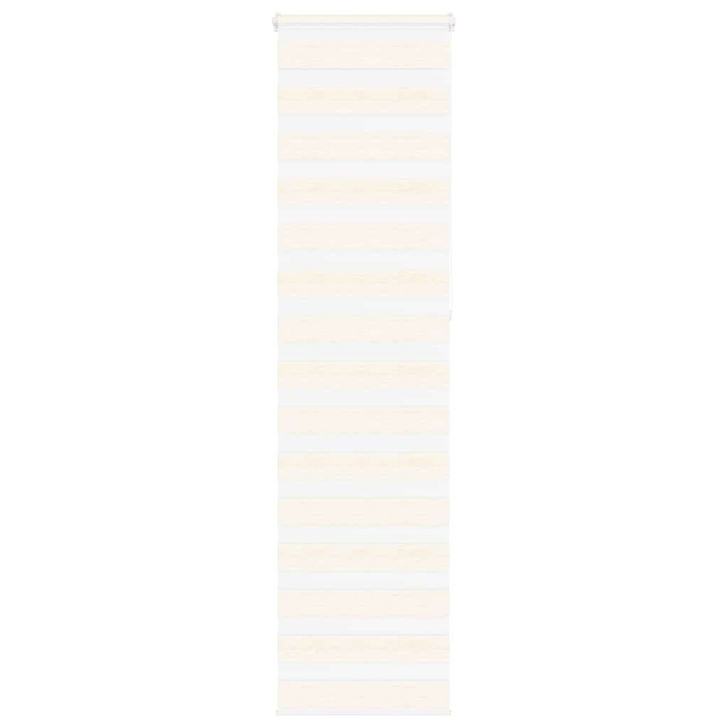 vidaXL Doppelrollo Marmorbeige 60x230 cm Stoffbreite 55,9 cm Polyester