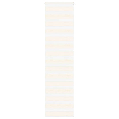 vidaXL Doppelrollo Marmorbeige 60x230 cm Stoffbreite 55,9 cm Polyester