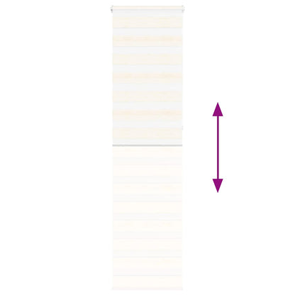 vidaXL Doppelrollo Marmorbeige 60x230 cm Stoffbreite 55,9 cm Polyester