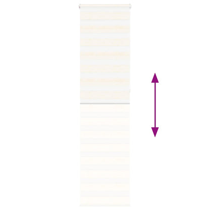 Doppelrollo Marmorbeige 65x230 cm Stoffbreite 60,9 cm Polyester