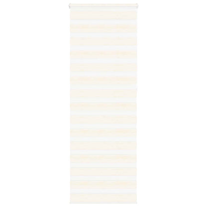vidaXL Doppelrollo Marmorbeige 75x230 cm Stoffbreite 70,9 cm Polyester