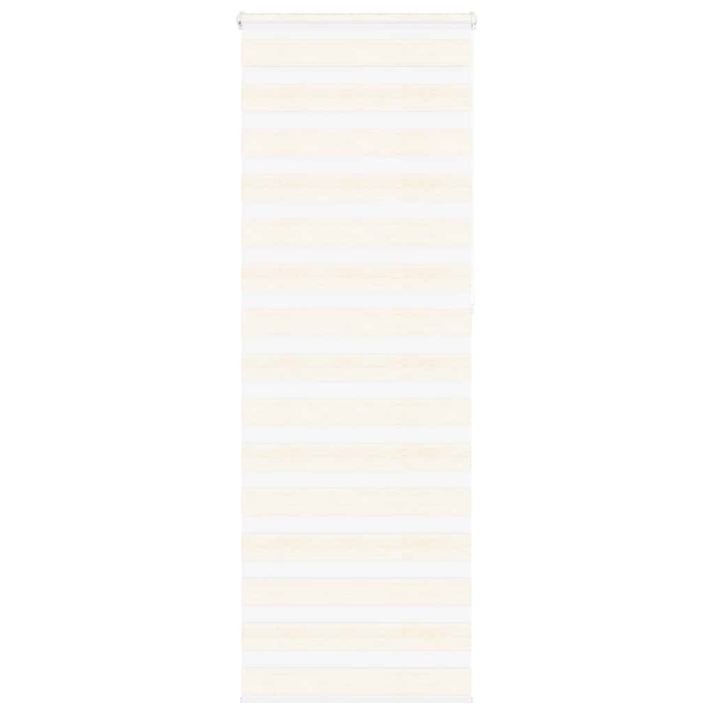 vidaXL Doppelrollo Marmorbeige 80x230 cm Stoffbreite 75,9 cm Polyester