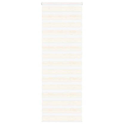 vidaXL Doppelrollo Marmorbeige 80x230 cm Stoffbreite 75,9 cm Polyester