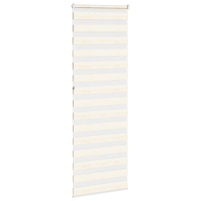vidaXL Doppelrollo Marmorbeige 90x230 cm Stoffbreite 85,9 cm Polyester