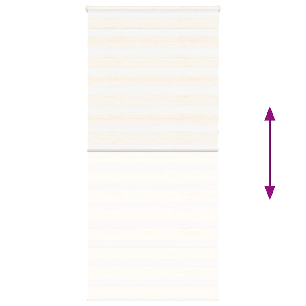 Doppelrollo Marmorbeige 95x230 cm Stoffbreite 90,9 cm Polyester