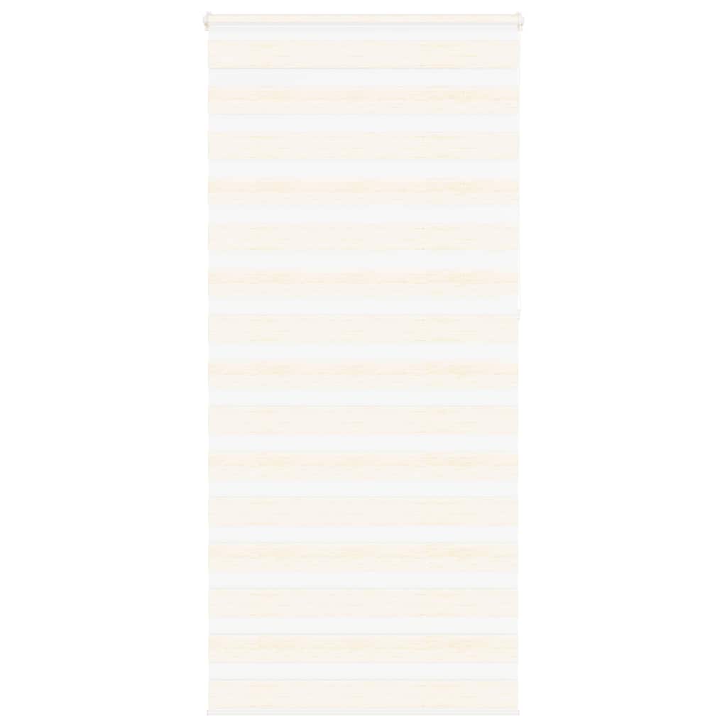 vidaXL Doppelrollo Marmorbeige 100x230 cm Stoffbreite 95,9 cm Polyester