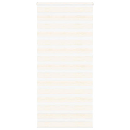 vidaXL Doppelrollo Marmorbeige 100x230 cm Stoffbreite 95,9 cm Polyester
