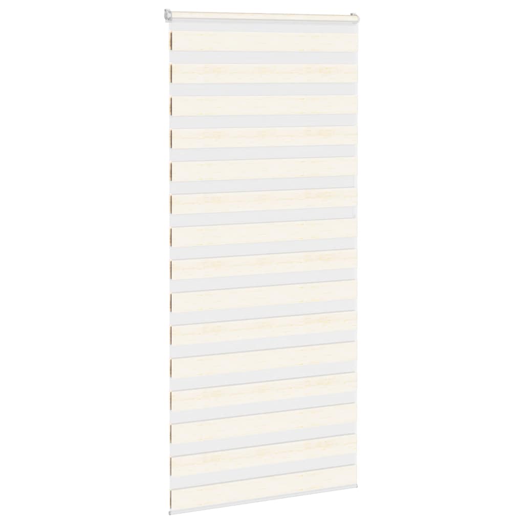 vidaXL Doppelrollo Marmorbeige 100x230 cm Stoffbreite 95,9 cm Polyester