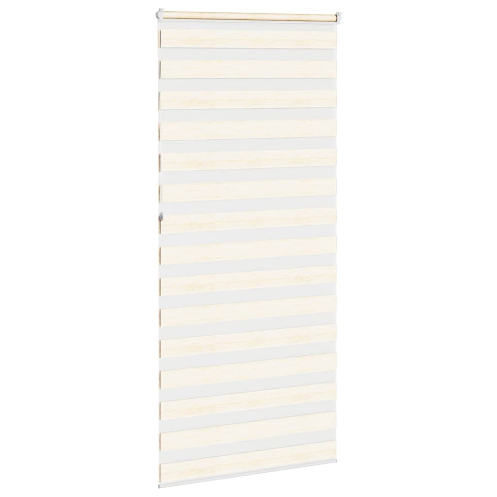 vidaXL Double store enrouleur effet marbre beige 115x230 cm largeur de tissu 110,9 cm polyester