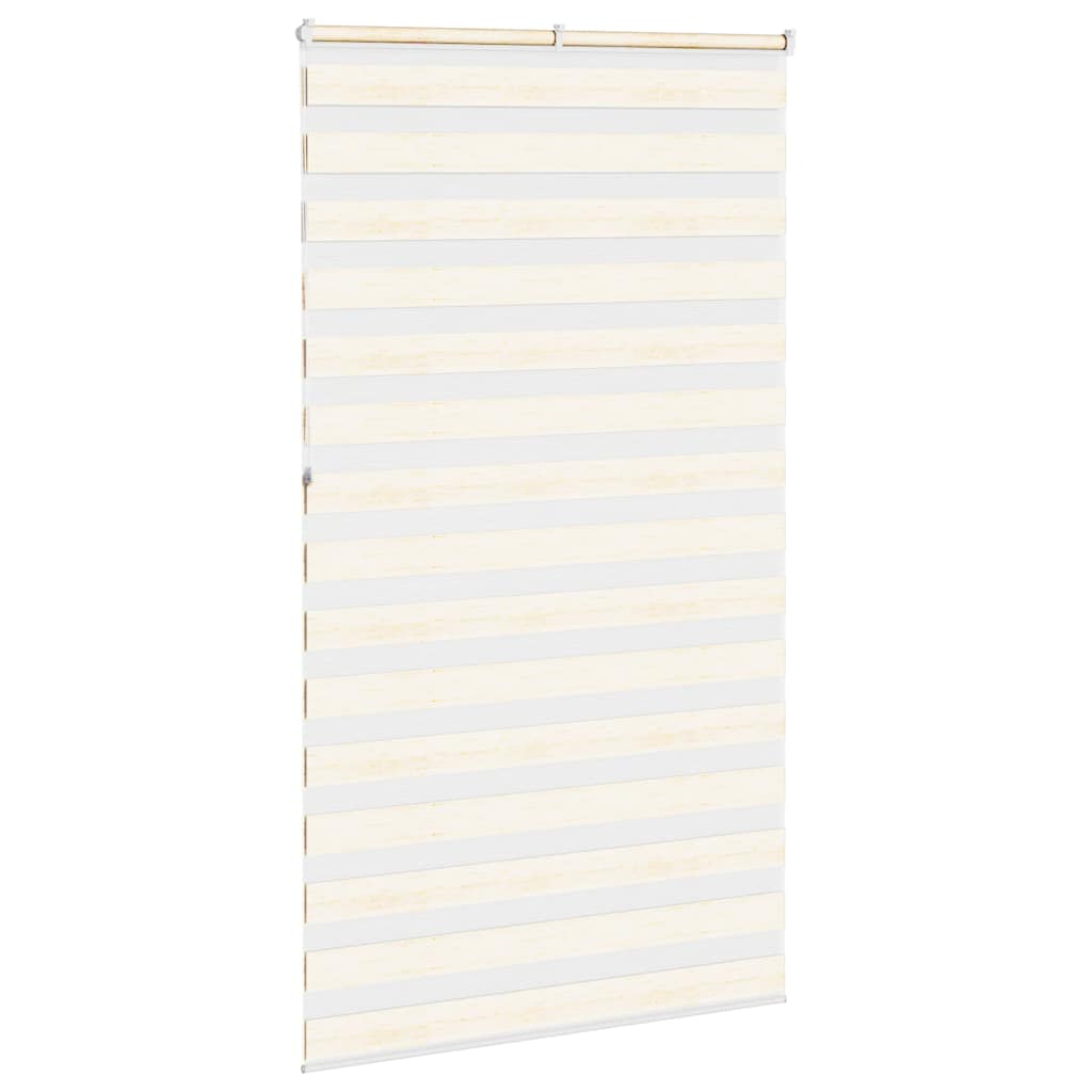 vidaXL Doppelrollo Marmorbeige 120x230cm Stoffbreite 115,9 cm Polyester