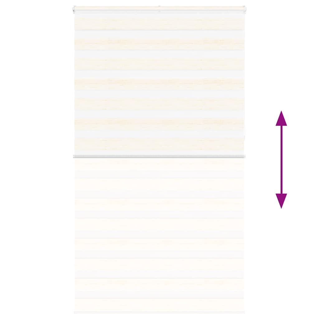 vidaXL Doppelrollo Marmorbeige 120x230cm Stoffbreite 115,9 cm Polyester