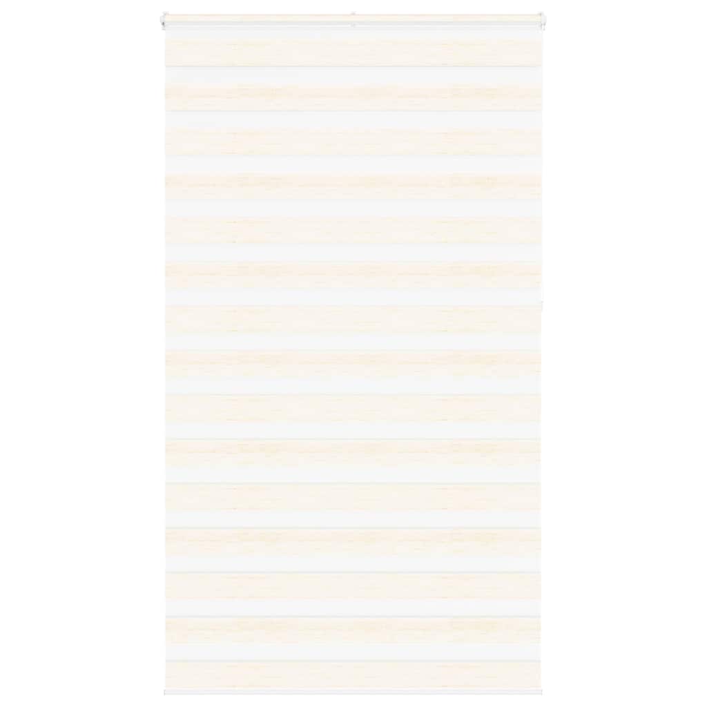 vidaXL Doppelrollo Marmorbeige 130x230cm Stoffbreite 125,9 cm Polyester