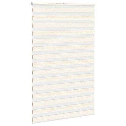 vidaXL Doppelrollo Marmorbeige 140x230cm Stoffbreite 135,9 cm Polyester